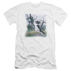 Wildlife - Mens Springer With Pheasant Premium Slim Fit T-Shirt