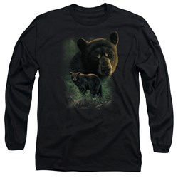 Wildlife - Mens Black Bears Long Sleeve T-Shirt