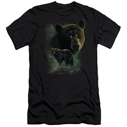 Wildlife - Mens Black Bears Premium Slim Fit T-Shirt