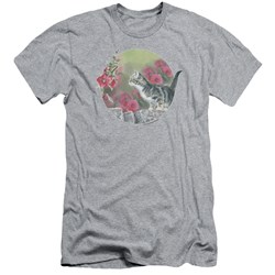 Wild Wings - Mens Kitten Flowers Slim Fit T-Shirt