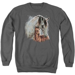 Wild Wings - Mens Painted Horses Sweater