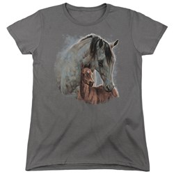 Wild Wings - Womens Painted Horses T-Shirt
