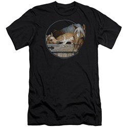 Wild Wings - Mens Everyone Loves Kitty Premium Slim Fit T-Shirt