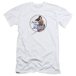 Wonder Woman Movie - Mens Fight For Justice Slim Fit T-Shirt