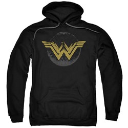 Wonder Woman Movie - Mens Distressed Logo Pullover Hoodie