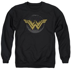 Wonder Woman Movie - Mens Distressed Logo Sweater