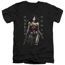 Wonder Woman Movie - Mens Armed And Dangerous V-Neck T-Shirt