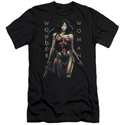 Wonder Woman Movie - Mens Armed And Dangerous Premium Slim Fit T-Shirt