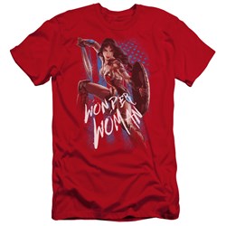 Wonder Woman Movie - Mens American Hero Premium Slim Fit T-Shirt
