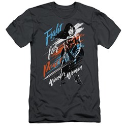 Wonder Woman Movie - Mens Fight For Peace Slim Fit T-Shirt