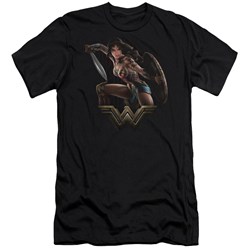 Wonder Woman Movie - Mens Fight Premium Slim Fit T-Shirt