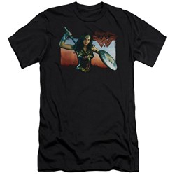 Wonder Woman Movie - Mens Warrior Woman Premium Slim Fit T-Shirt