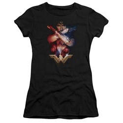 Wonder Woman Movie - Juniors Arms Crossed T-Shirt