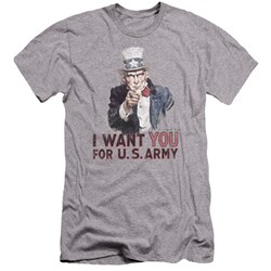 Army - Mens I Want You Premium Slim Fit T-Shirt