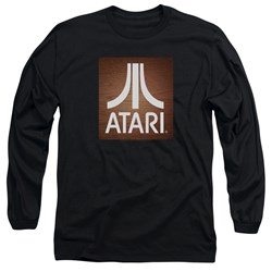 Atari - Mens Classic Wood Square Long Sleeve T-Shirt