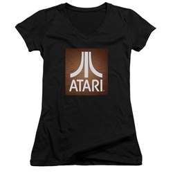 Atari - Juniors Classic Wood Square V-Neck T-Shirt