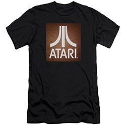 Atari - Mens Classic Wood Square Premium Slim Fit T-Shirt