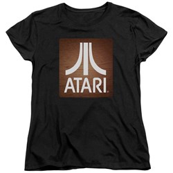 Atari - Womens Classic Wood Square T-Shirt