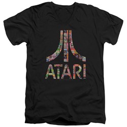 Atari - Mens Box Art V-Neck T-Shirt