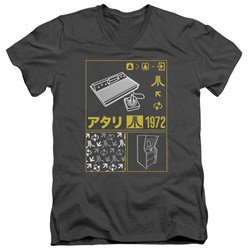 Atari - Mens Kanji Squares V-Neck T-Shirt