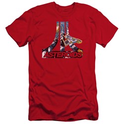 Atari - Mens Asteroids Atari Premium Slim Fit T-Shirt