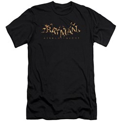 Batman Arkham Knight - Mens Ak Flame Logo Premium Slim Fit T-Shirt