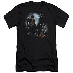 Batman Arkham Knight - Mens Face Off Premium Slim Fit T-Shirt