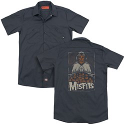 Misfits - Mens I Remember Halloween (Back Print) Work Shirt