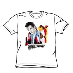 Elvis/Speedway - Big Boys White S/S T-Shirt For Boys