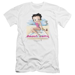 Betty Boop - Mens Beach Betty Premium Slim Fit T-Shirt