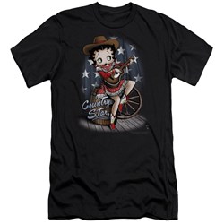 Betty Boop - Mens Country Star Premium Slim Fit T-Shirt