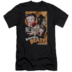 Betty Boop - Mens Boyfriend The Beast Premium Slim Fit T-Shirt