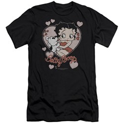 Betty Boop - Mens Classic Kiss Premium Slim Fit T-Shirt
