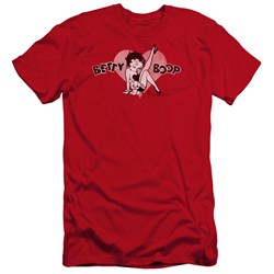 Betty Boop - Mens Vintage Cutie Pup Premium Slim Fit T-Shirt
