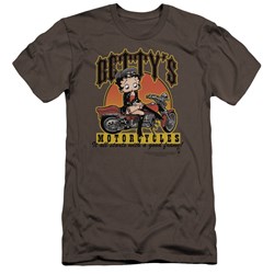 Betty Boop - Mens Bettys Motorcycles Premium Slim Fit T-Shirt