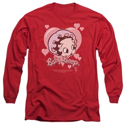 Betty Boop - Mens Baby Heart Long Sleeve T-Shirt