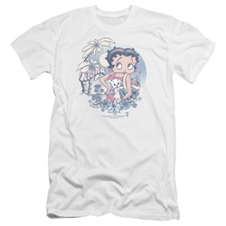 Betty Boop - Mens Aloha Premium Slim Fit T-Shirt