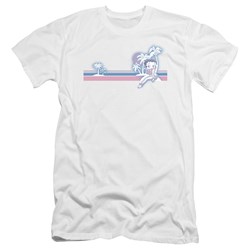 Betty Boop - Mens Reto Surf Band Premium Slim Fit T-Shirt