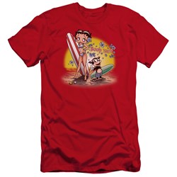Betty Boop - Mens Surf Premium Slim Fit T-Shirt