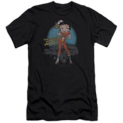 Betty Boop - Mens Fries With That Premium Slim Fit T-Shirt
