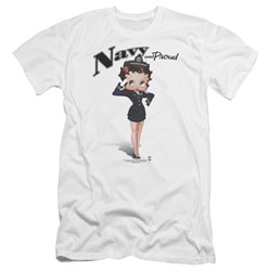 Betty Boop - Mens Navy Boop Premium Slim Fit T-Shirt