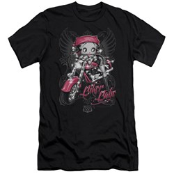 Betty Boop - Mens Biker Babe Premium Slim Fit T-Shirt