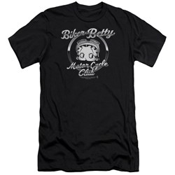 Betty Boop - Mens Chromed Logo Premium Slim Fit T-Shirt