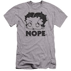 Betty Boop - Mens Boop Nope Premium Slim Fit T-Shirt