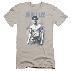 Bruce Lee - Mens Blue Jean Lee Premium Slim Fit T-Shirt