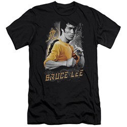 Bruce Lee - Mens Yellow Dragon Premium Slim Fit T-Shirt