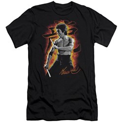Bruce Lee - Mens Dragon Fire Premium Slim Fit T-Shirt