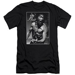 Bruce Lee - Mens Focused Rage Premium Slim Fit T-Shirt