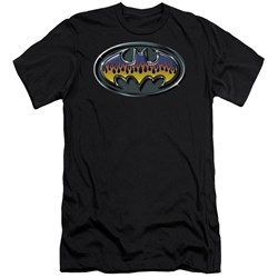 Batman - Mens Hot Rod Shield Premium Slim Fit T-Shirt