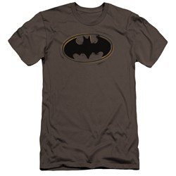 Batman - Mens Spray Paint Logo Premium Slim Fit T-Shirt